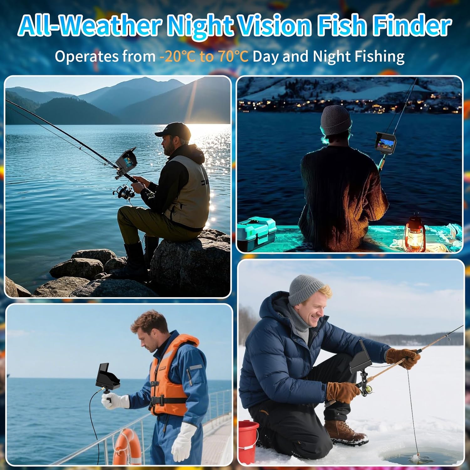 Portable Fish Depth Finder Wat - Fishing Depth Finder review and price